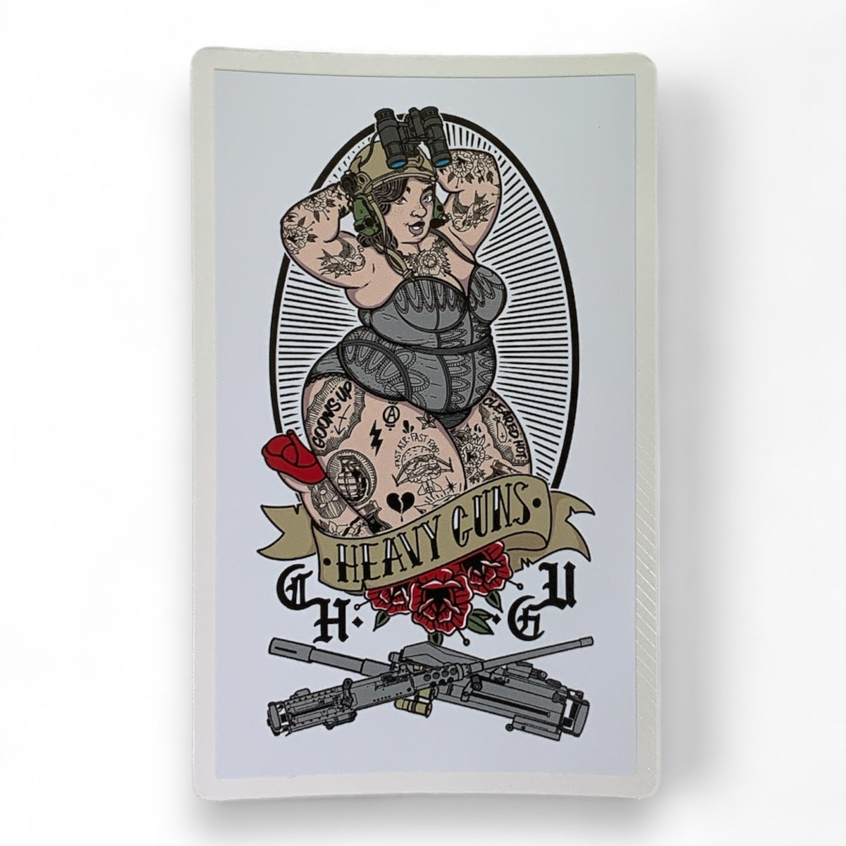 Goons Up Heavy Guns Pin Up Sticker BDS Tactical Gear