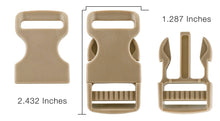 Load image into Gallery viewer, 1.5" Mojave Side Squeeze Buckle Set X2