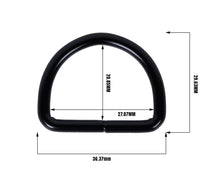 Load image into Gallery viewer, 1" Heavy Duty Metal "D" Ring X2