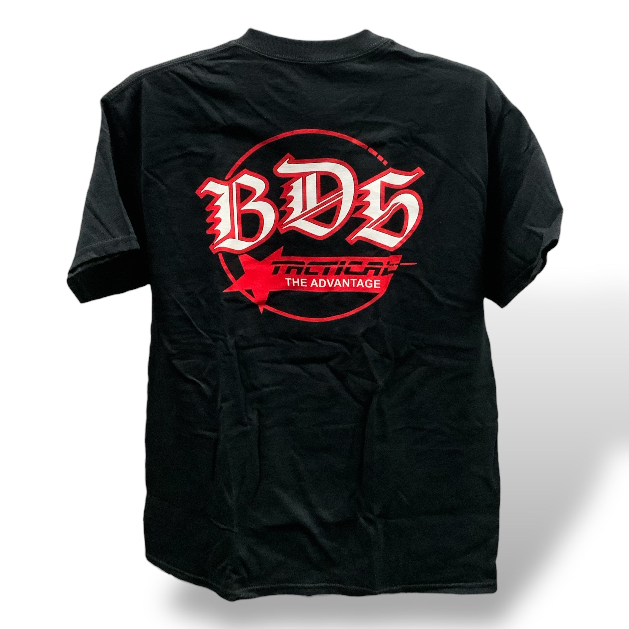 bds tactical gear Logo TeeShirt LG 1.50 flags and LE Identifiers Clock Face Color:Black Top Simunition Safety Gear