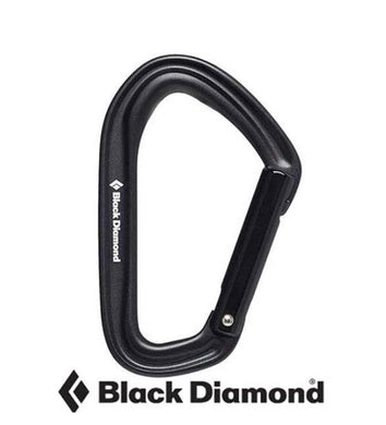 Hotforge Straight Gate Carabiner Black for Big Wall Ice Sport and Trad Climbing