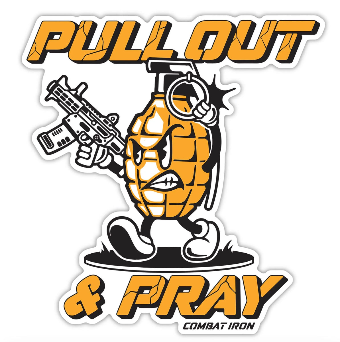 Pull Out & Pray Grenade Decal Sticker – BDS Tactical Gear