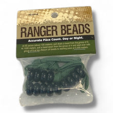 Load image into Gallery viewer, Ranger Beads Green Cord Black Beads