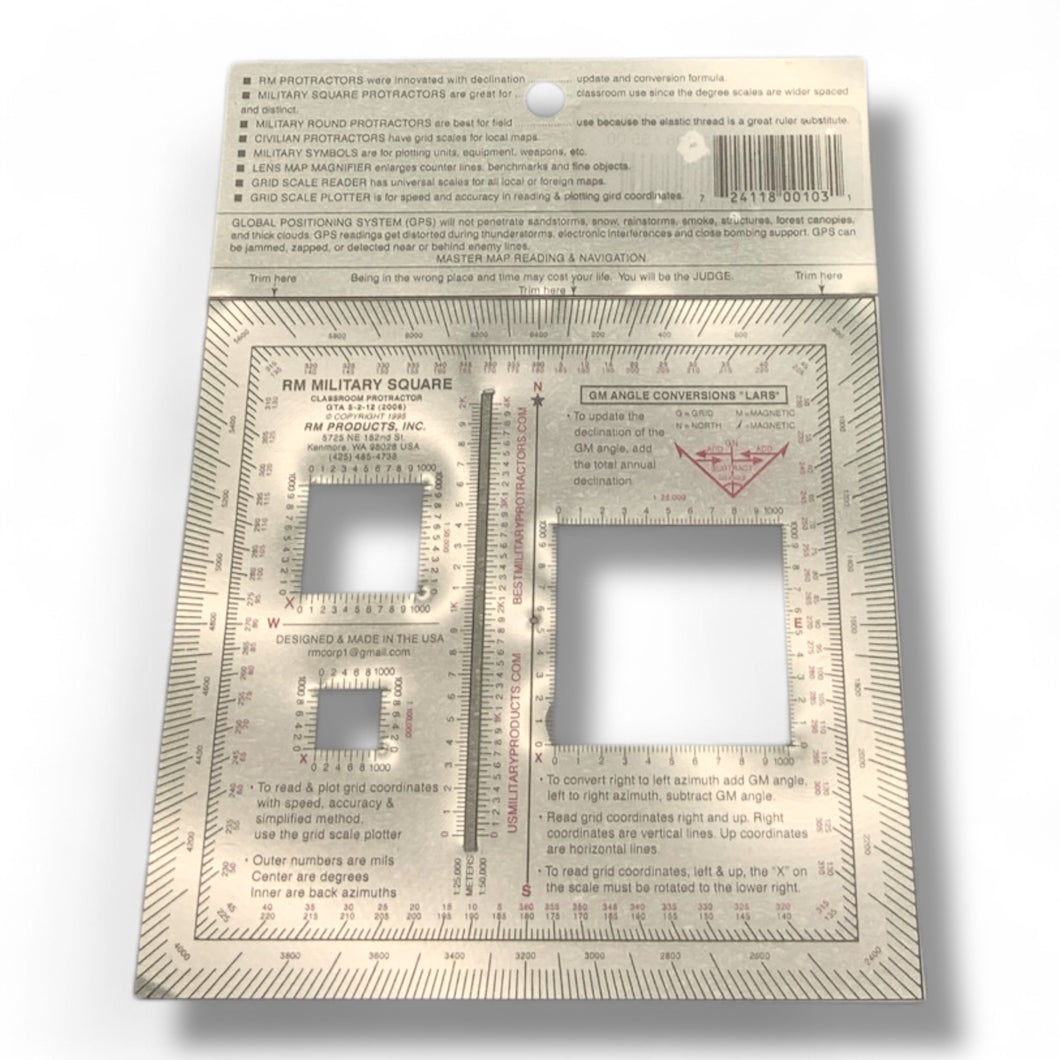 Military Square Protractor