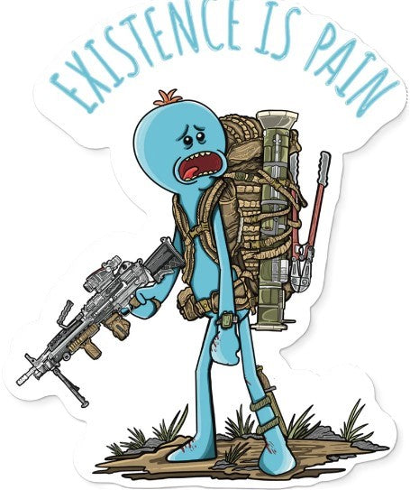 Phaseline Co. Existence is Pain Sticker – BDS Tactical Gear