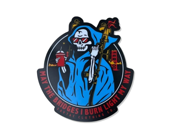 Savage Tacticians Zippo Man Sticker