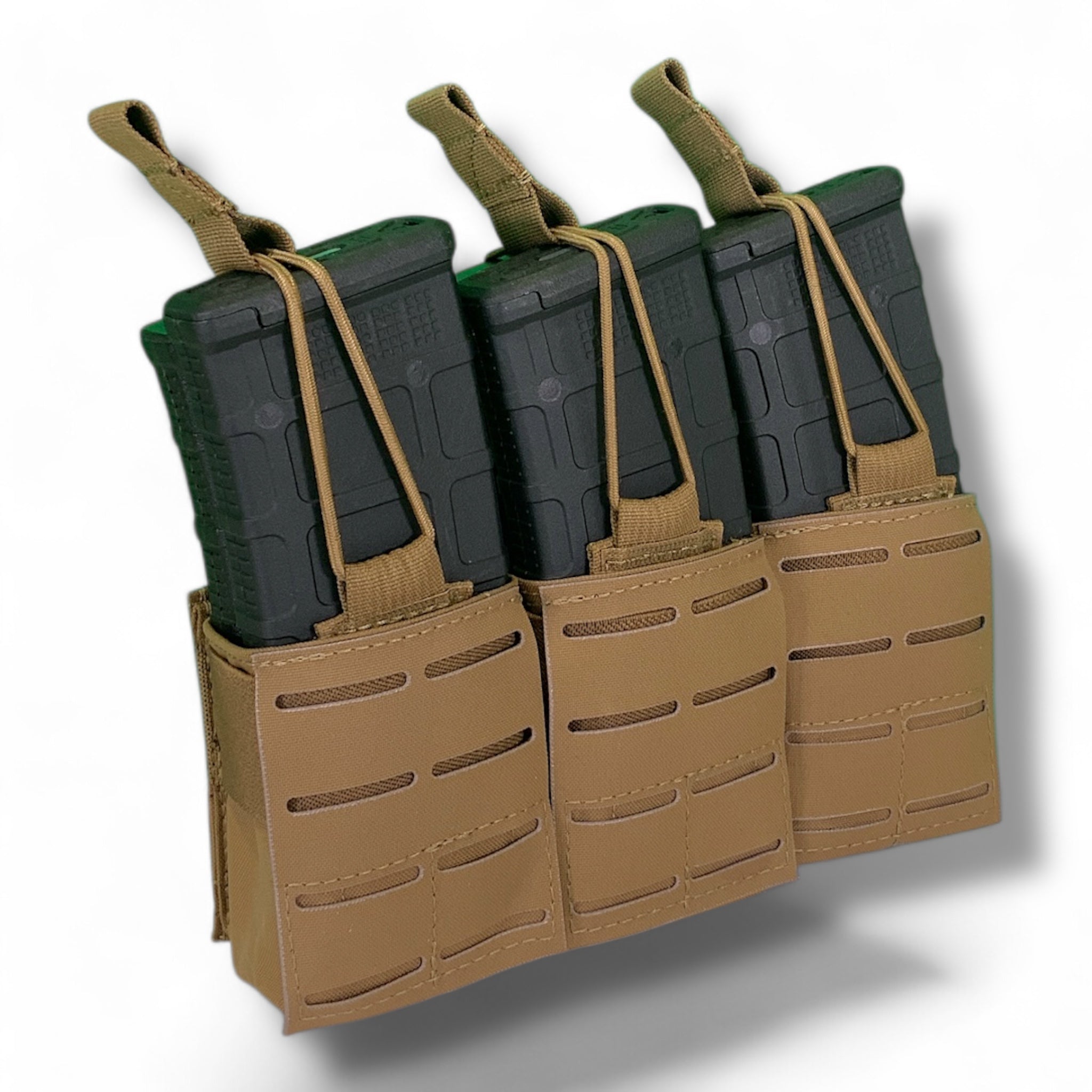 thumbnail image 2 of MOLLE Magazine Pouch - Holds 5.56, 7.62, Or 9mm Mags, Tactical Dump Pouch For Vest/Belt 2 of 13
